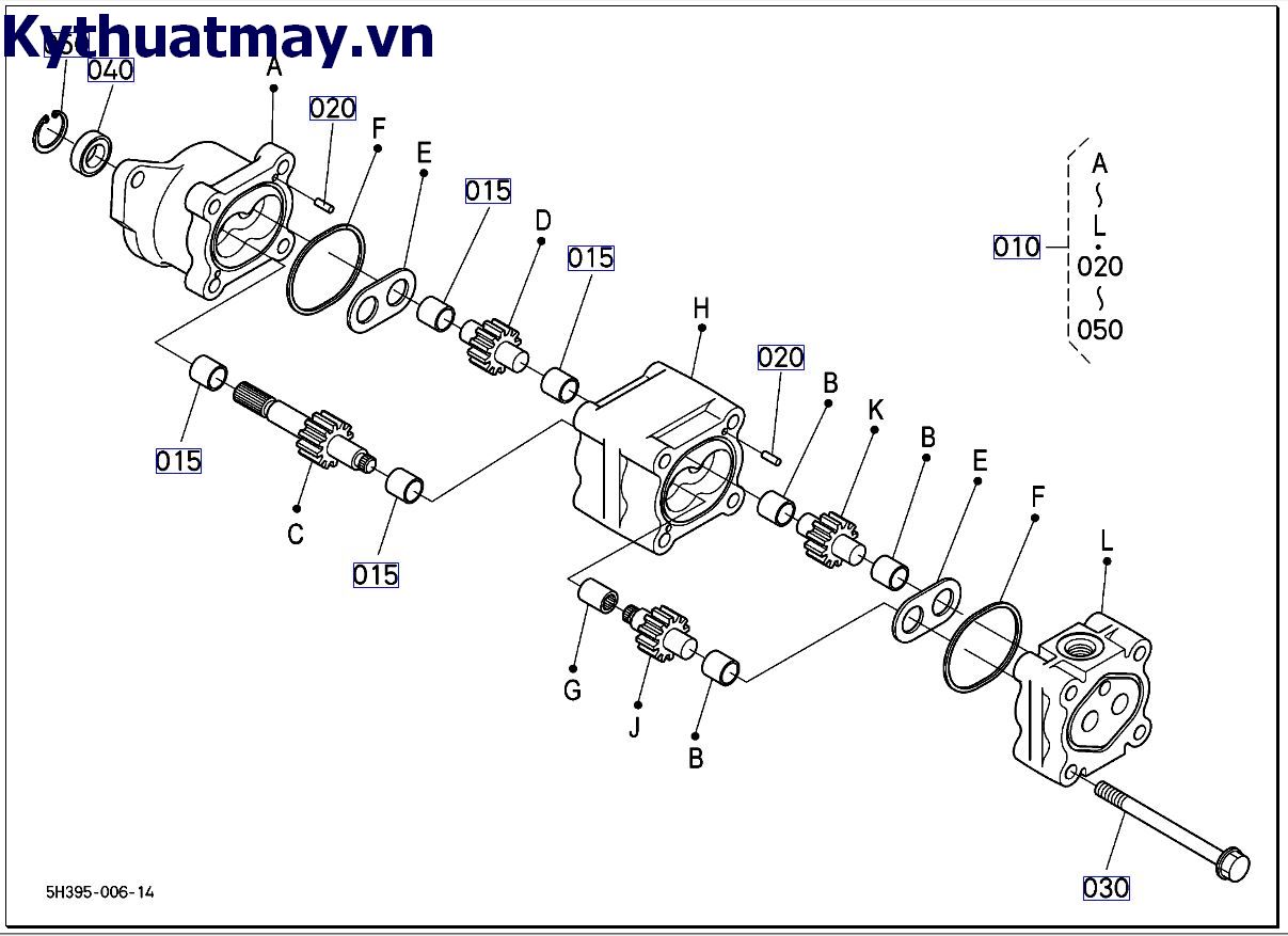 Của bơm thủy lực( những bộ phận cấu thành)